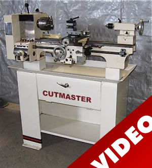 9" x 20" CUTMASTER ... LATHE 7/8" SPINDLE HOLE